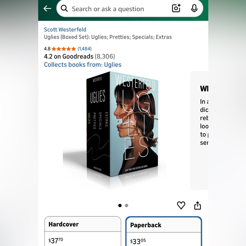 Uglies Boxed Set by Scott Westerfeld